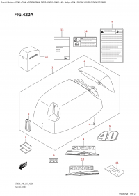 420A - Engine Cover (Dt40W,Dt40Wr) (420A -   () (Dt40W, Dt40Wr))