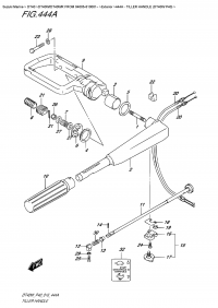 444A  -  Tiller  Handle  (Dt40W  P40) (444A -  (Dt40W P40))