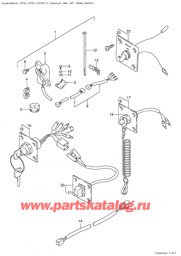 ,   , SUZUKI Suzuki DT55TC V, Opt : Panel Switch