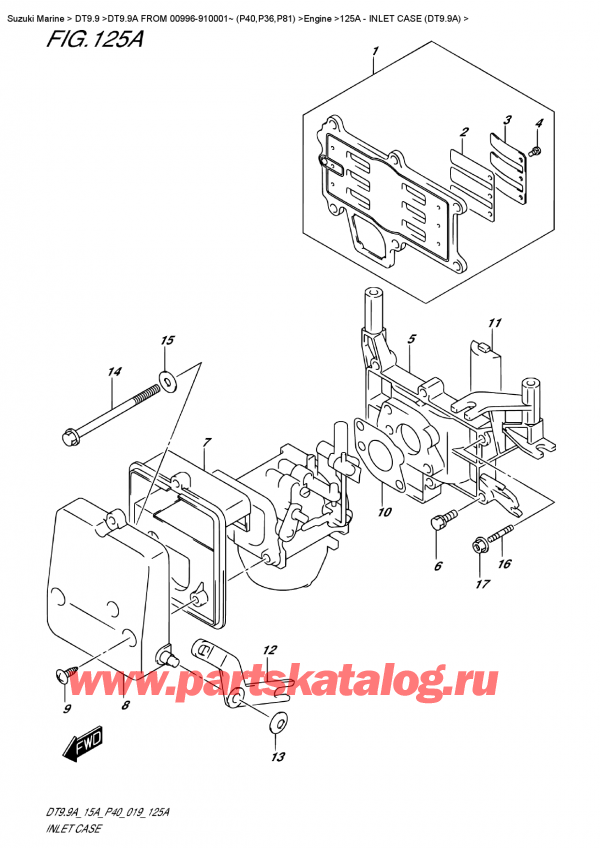  ,   , SUZUKI DT9.9A S FROM 00996-910001~ (P40)  2019 ,  Case (Dt9.9A)