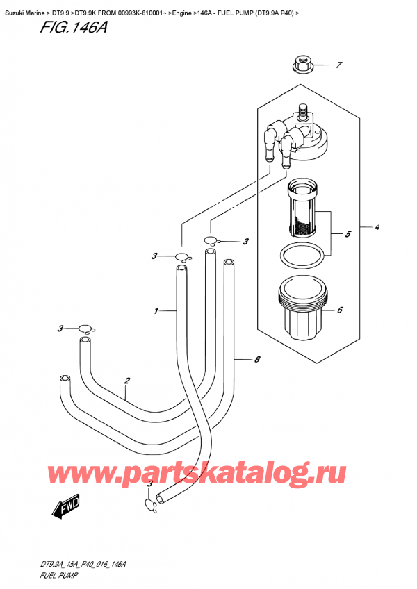  ,    , Suzuki DT9.9AK FROM 00993K-610001~ ,   (Dt9.9A P40)