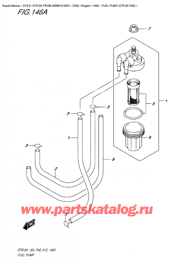  ,   , SUZUKI DT9.9A S FROM 00996-510001~ (P40)   2015 ,   (Dt9.9A P40)