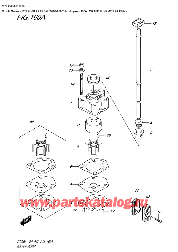  ,   , Suzuki DT9.9 FROM 00996-610001~ ,   (Dt9.9A P40)