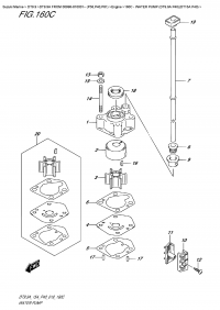 160C  -  Water Pump (Dt9.9A  P40)(Dt15A  P40) (160C -   (Dt9.9A P40) (Dt15A P40))