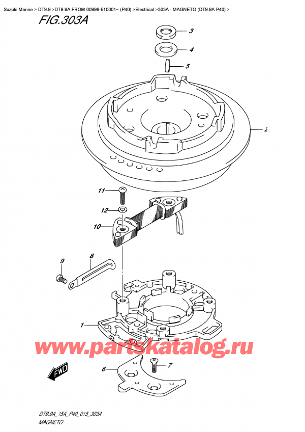  ,    , SUZUKI DT9.9A S FROM 00996-510001~ (P40) ,  (Dt9.9A P40)