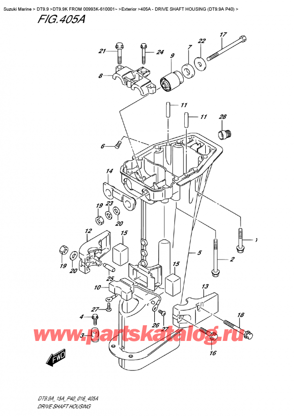   ,   , SUZUKI DT9.9AK FROM 00993K-610001~   2016 ,    (Dt9.9A P40)