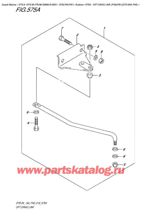   ,    , Suzuki DT9.9A S FROM 00996-810001~ (P40), Opt:drag  Link  (P36)(P81)(Dt9.9Ak  P40) / :   (P36) (P81) (Dt9.9Ak P40)