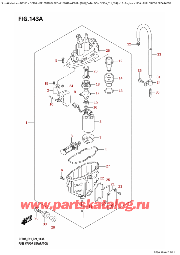  ,    , Suzuki   DF100B TL / TX FROM 10004F-440001~  (E01 024)  2024 ,   