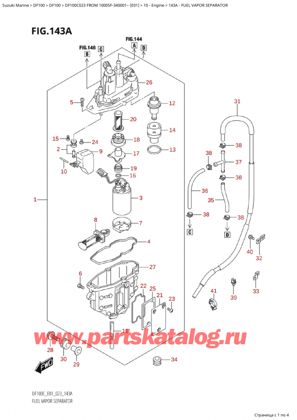   ,   , Suzuki Suzuki DF100C TL / TX FROM 10005F-340001~  (E01 023),   