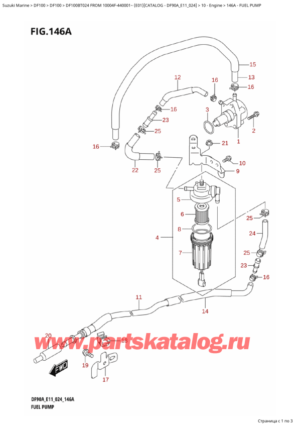   ,   ,    DF100B TL / TX FROM 10004F-440001~  (E01 024)  2024 , Fuel Pump /  