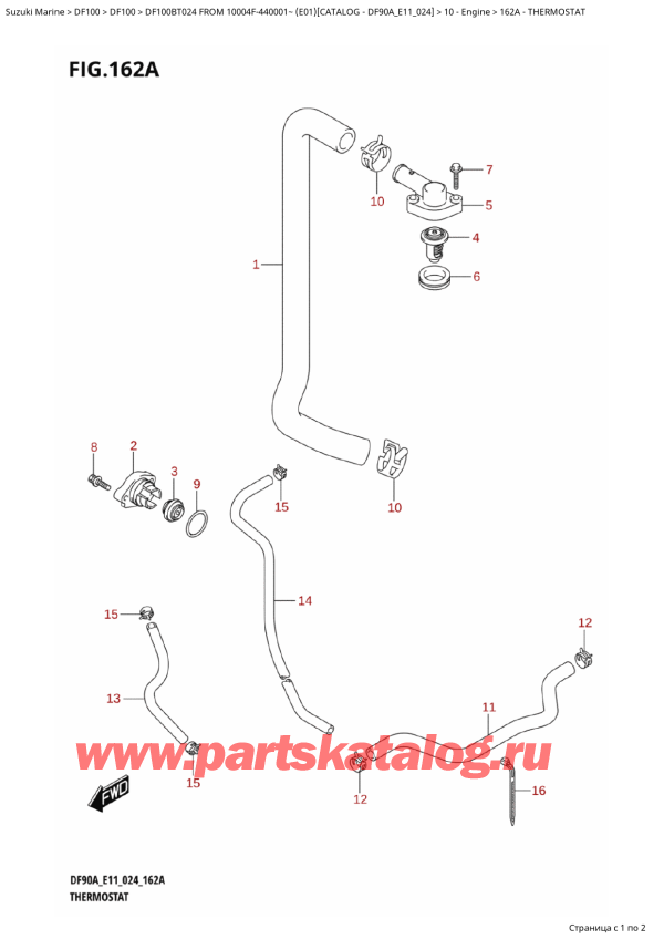 ,   , SUZUKI   DF100B TL / TX FROM 10004F-440001~  (E01 024)  2024 , 