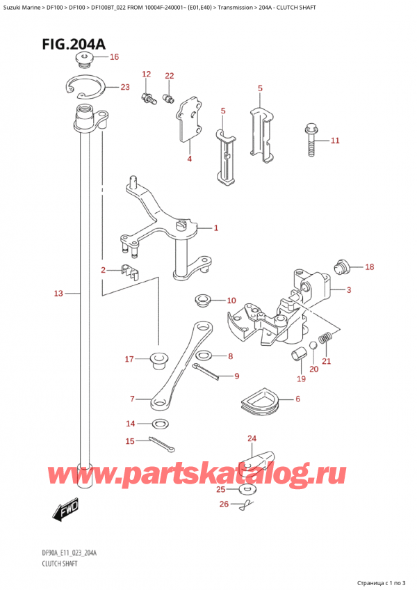   ,   , Suzuki Suzuki DF100B TL FROM 10004F-240001~  (E01) - 2022  2022 ,  