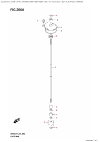 206A - Clutch Rod (L-Transom) (206A -   (L-Transom))