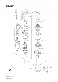 301A - Starting Motor (301A -  )