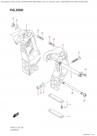 335D - Clamp Bracket (Df115Bt,Df115Bz,Df100C) (335D -   (Df115Bt, Df115Bz, Df100C))