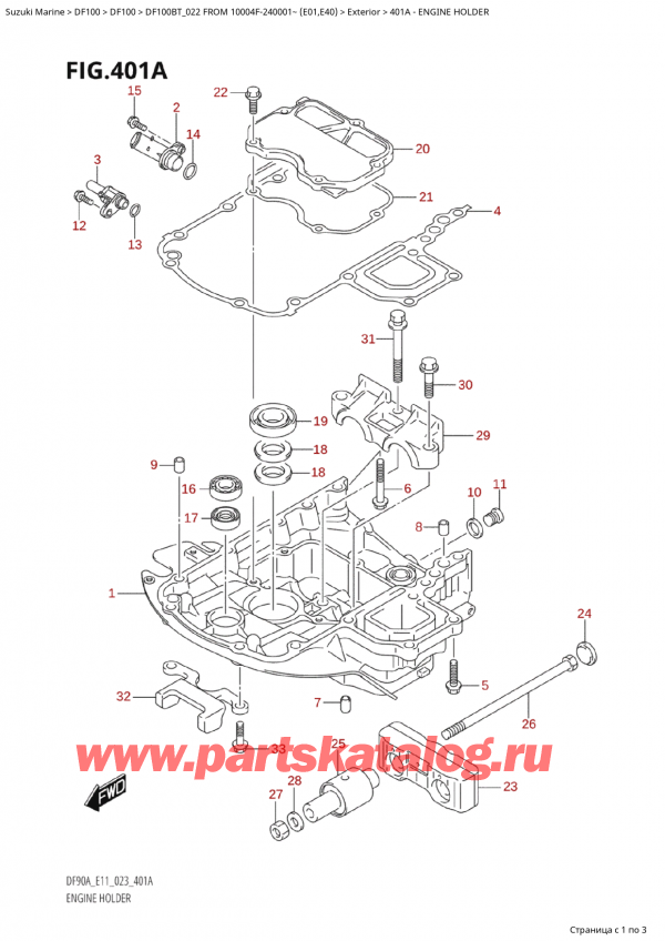   ,    , Suzuki Suzuki DF100B TL FROM 10004F-240001~  (E01) - 2022,  