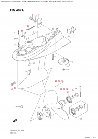 407A - Gear Case (Df100At:e01) (407A -    (Df100At: e01))