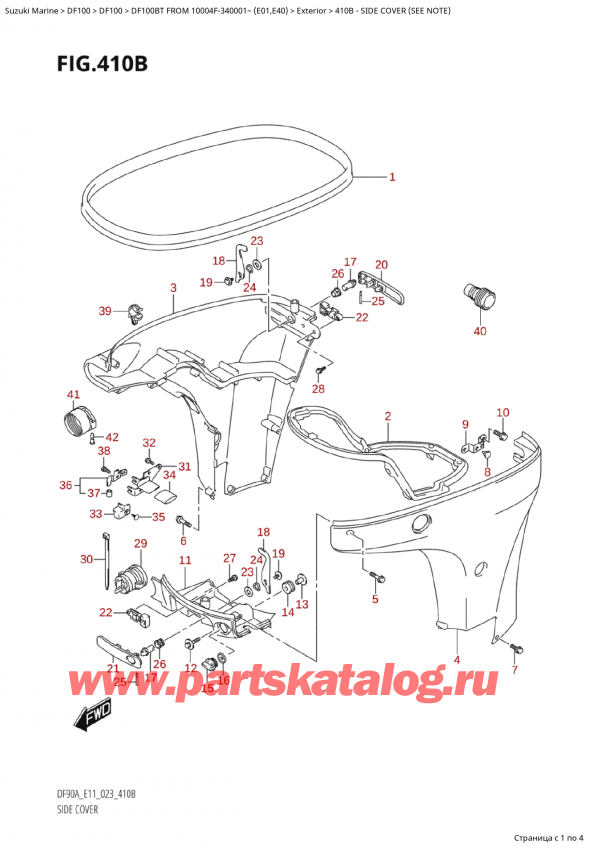   ,   , SUZUKI Suzuki DF100B TL / TX FROM 10004F-340001~  (E01) - 2023  2023 ,   (See Note)