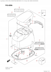 420A - Engine Cover (Df100At) (420A -   () (Df100At))