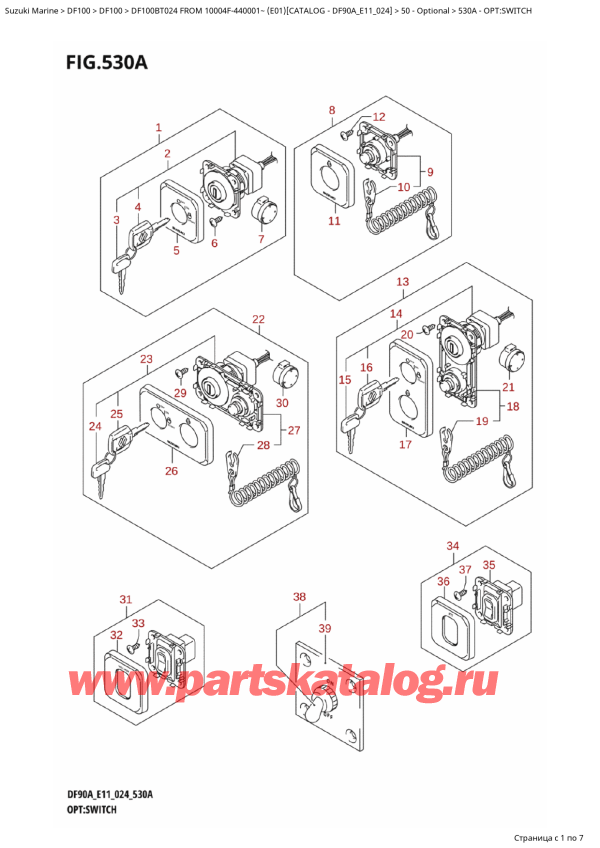  ,   , Suzuki   DF100B TL / TX FROM 10004F-440001~  (E01 024), : 