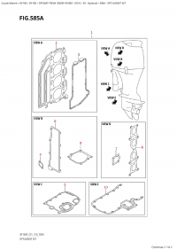 585A - Opt:gasket Set (585A - :  )