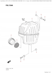 134A - Silencer  (Df140Bt,Df140Bz,Df115Bt,Df115Bss,Df115Bz) (134A -  (Df140Bt, Df140Bz, Df115Bt, Df115Bss, Df115Bz))