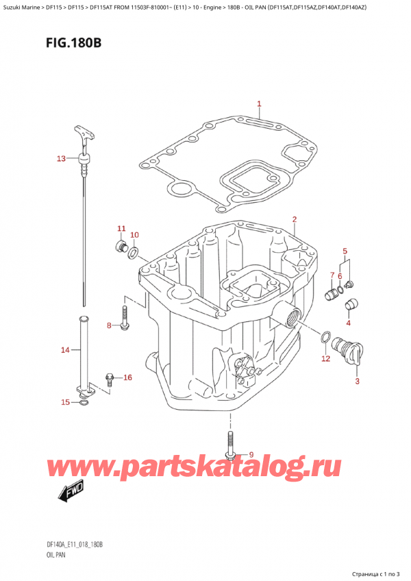   ,   , SUZUKI Suzuki DF115A TS / TL FROM 11503F-810001~  (E11) - 2018,   (Df115At, Df115Az, Df140At, Df140Az)