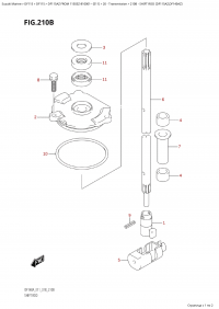 210B - Shift Rod (Df115Az,Df140Az) (210B -   (Df115Az, Df140Az))