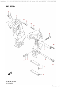 335D - Clamp Bracket (Df115Bt,Df115Bz,Df100C) (335D -   (Df115Bt, Df115Bz, Df100C))