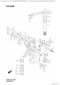 336D - Swivel  Bracket (Df115Bt,Df115Bz,Df100C) (336D -   (Df115Bt, Df115Bz, Df100C))