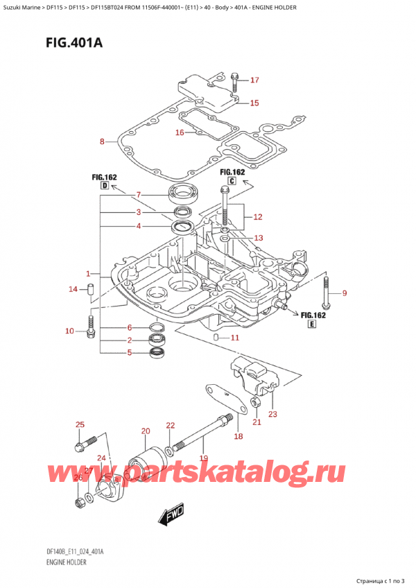  ,   , Suzuki Suzuki DF115B TL / TX FROM 11506F-440001~  (E11 024),  