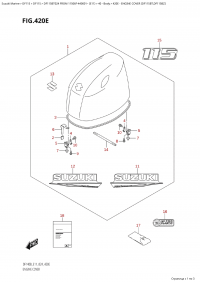 420E - Engine Cover (Df115Bt,Df115Bz) (420E -   () (Df115Bt, Df115Bz))