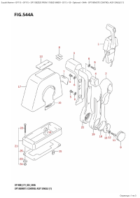 544A - Opt:remote  Control  Assy  Single  (1) (544A -    ,  (1))