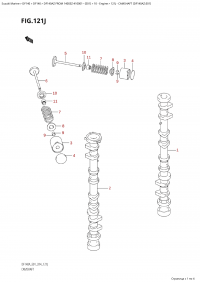 121J - Camshaft (Df140Az:e01) (121J -   (Df140Az: e01))