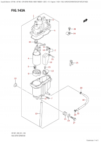 143A -  Fuel Vapor Separator (Df140T,Df140Z) (143A -    (Df140T, Df140Z))