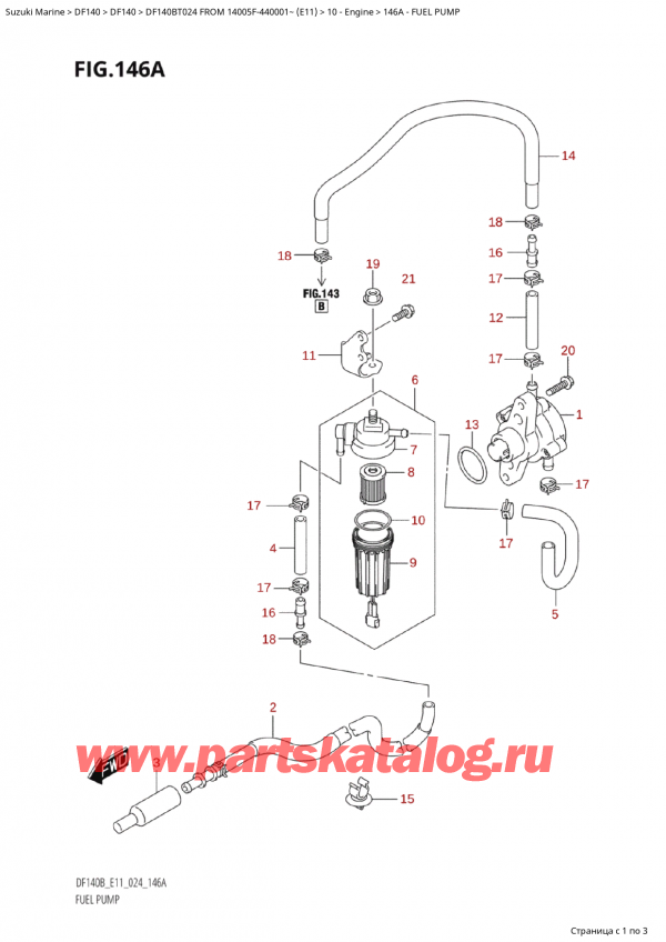  ,   , Suzuki Suzuki DF140B TL / TX 024 FROM 14005F-440001~ (E11 024),  