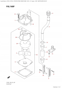 160F - Water Pump (K10,011) (160F -   (K10, 011))