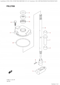 210A - Shift Rod  (Df100At,Df115At,Df140At,Df115Ast) (210A -   (Df100At, Df115At, Df140At, Df115Ast))