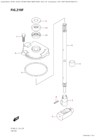 210F - Shift Rod (Df140At:e11) (210F -   (Df140At: e11))