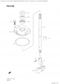 210J - Shift Rod (Df140Az:e01) (210J -   (Df140Az: e01))