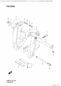 335A - Clamp Bracket (Df140Bt,Df140Bz) (335A -   (Df140Bt, Df140Bz))