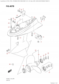 407B - Gear Case ((Df140Bz,Df115Bz):E11) (407B -    ( (Df140Bz, Df115Bz) : E11))