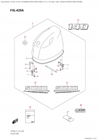 420A - Engine Cover (Df140Bt,Df140Bz) (420A -   () (Df140Bt, Df140Bz))