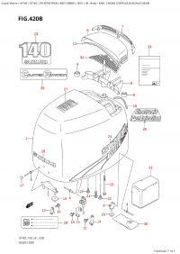 420B - Engine Cover (K3,K4,K5,K6,K7,K8,K9) (420B -   () (K3, K4, K5, K6, K7, K8, K9))