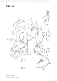 544A - Opt:remote Control Assy  Single  (1) (544A -    ,  (1))