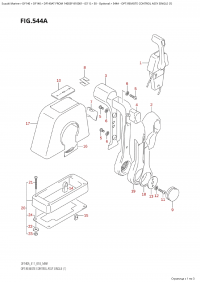 544A - Opt:remote Control Assy  Single  (1) (544A -    ,  (1))