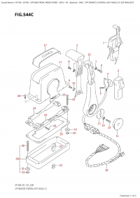 544C - Opt:remote Control Assy Single (1) (Df140Az:e01) (544C -    ,  (1) (Df140Az: e01))