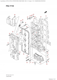 111A - Cylinder Head (Df150T:e01) (111A -    (Df150T: e01))