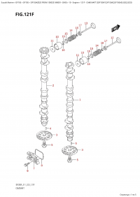 121F - Camshaft  ((Df150At,Df150Az,Df150As):(022,023)) (121F -   ( (Df150At, Df150Az, Df150As) : (022, 023) ))