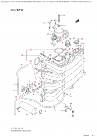 123E - Intake Manifold / Throttle Body (Df150Z:e01) (123E -   /   (Df150Z: e01))